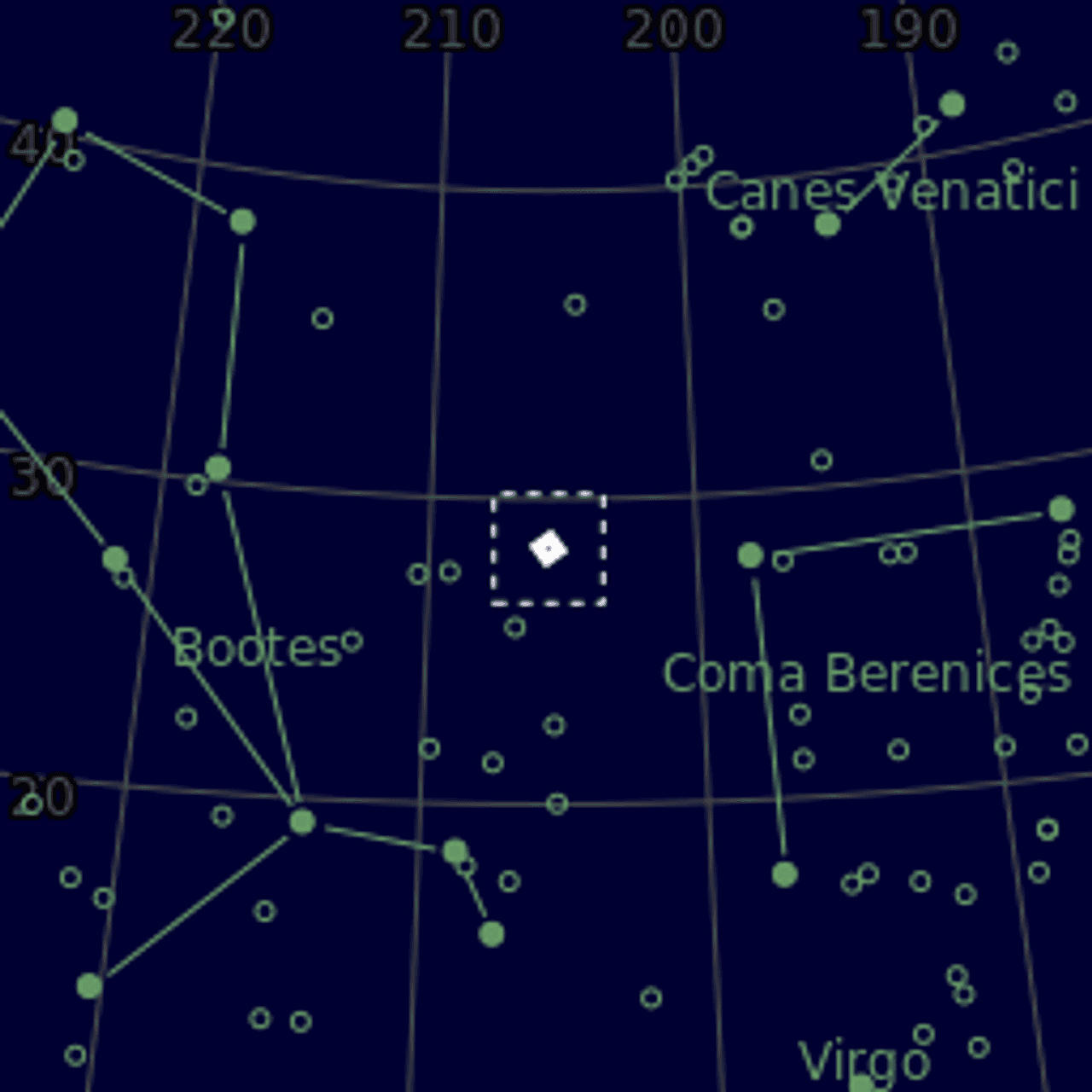 Star map of M3