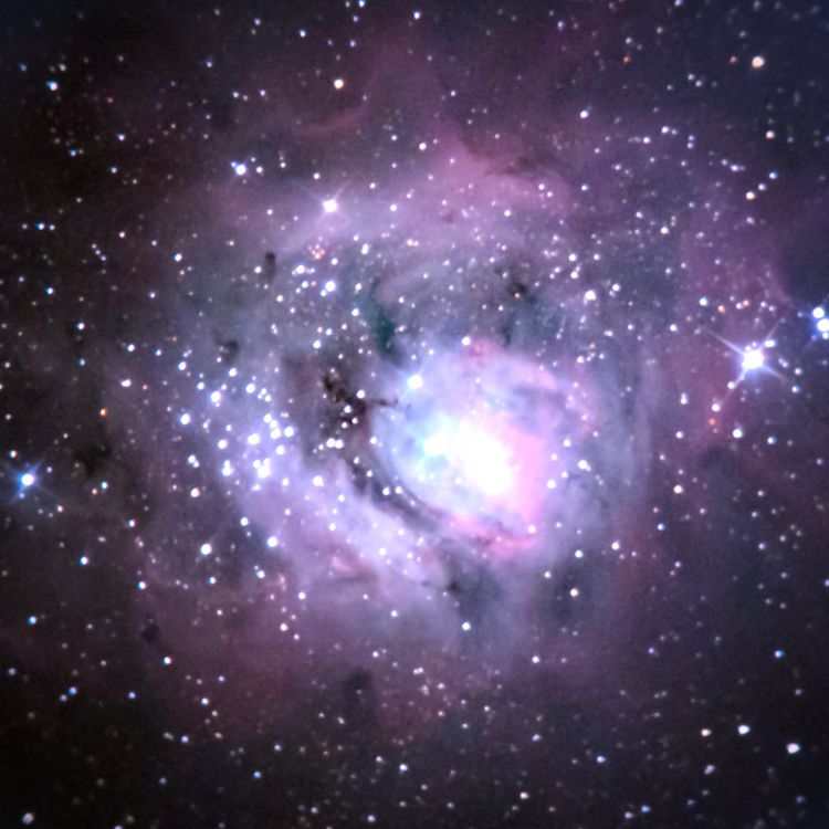 M8 captured through a telescope eyepiece using a smartphone camera - Afocal Astrophotography