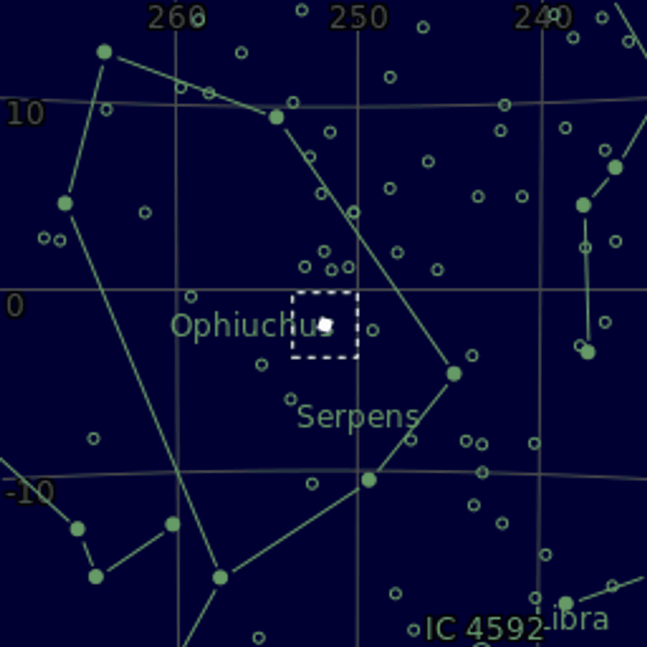Star map of M12