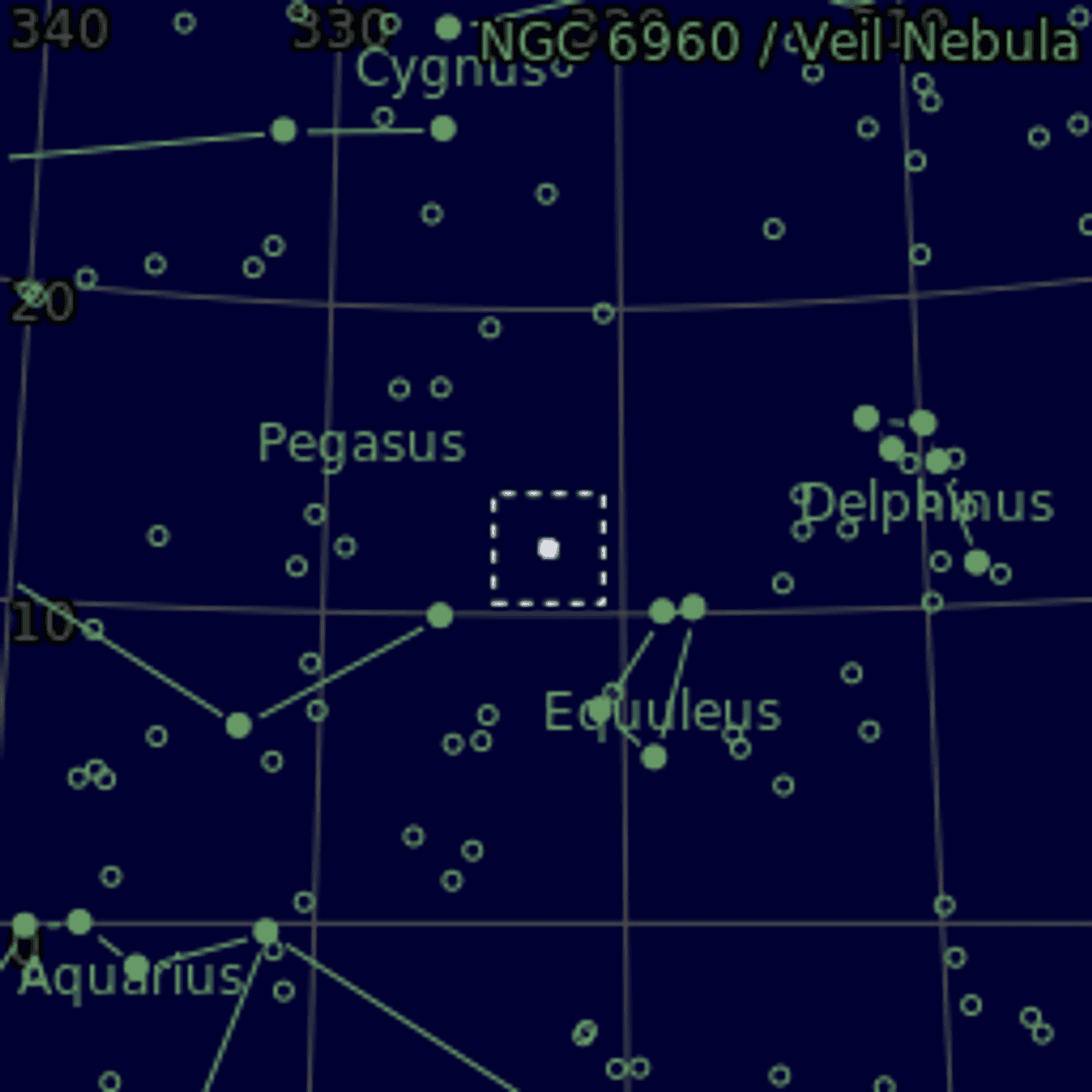 Star map of M15