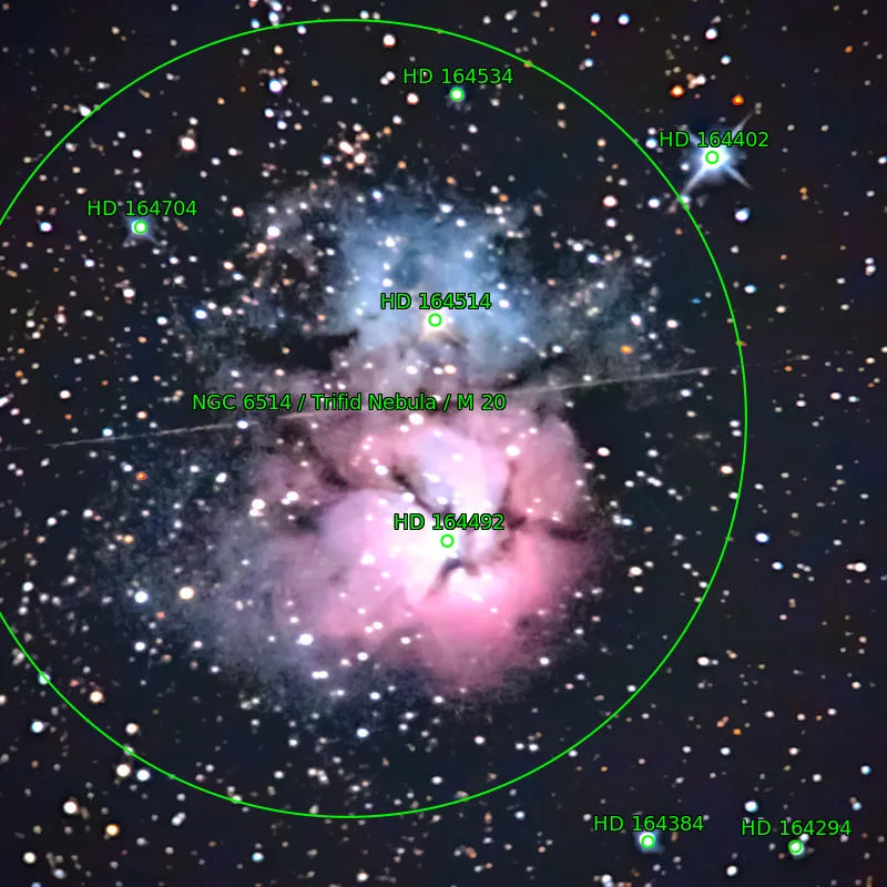 Annotation around M20