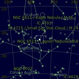 Star map of M28