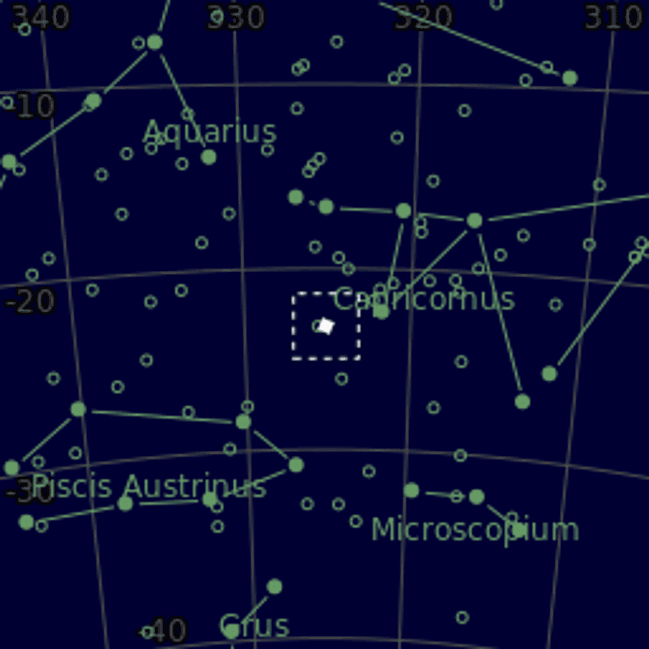 Star map of M30