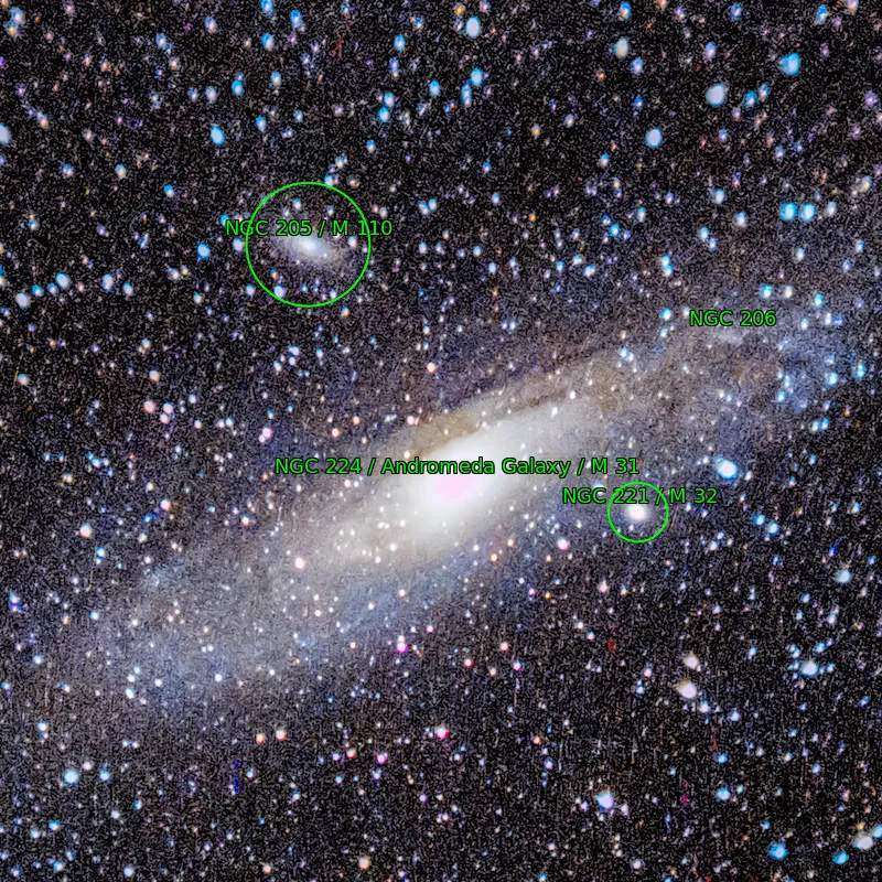 Annotation around M31