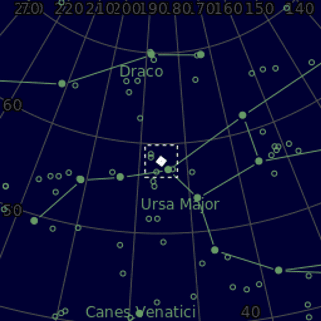 Star map of M40