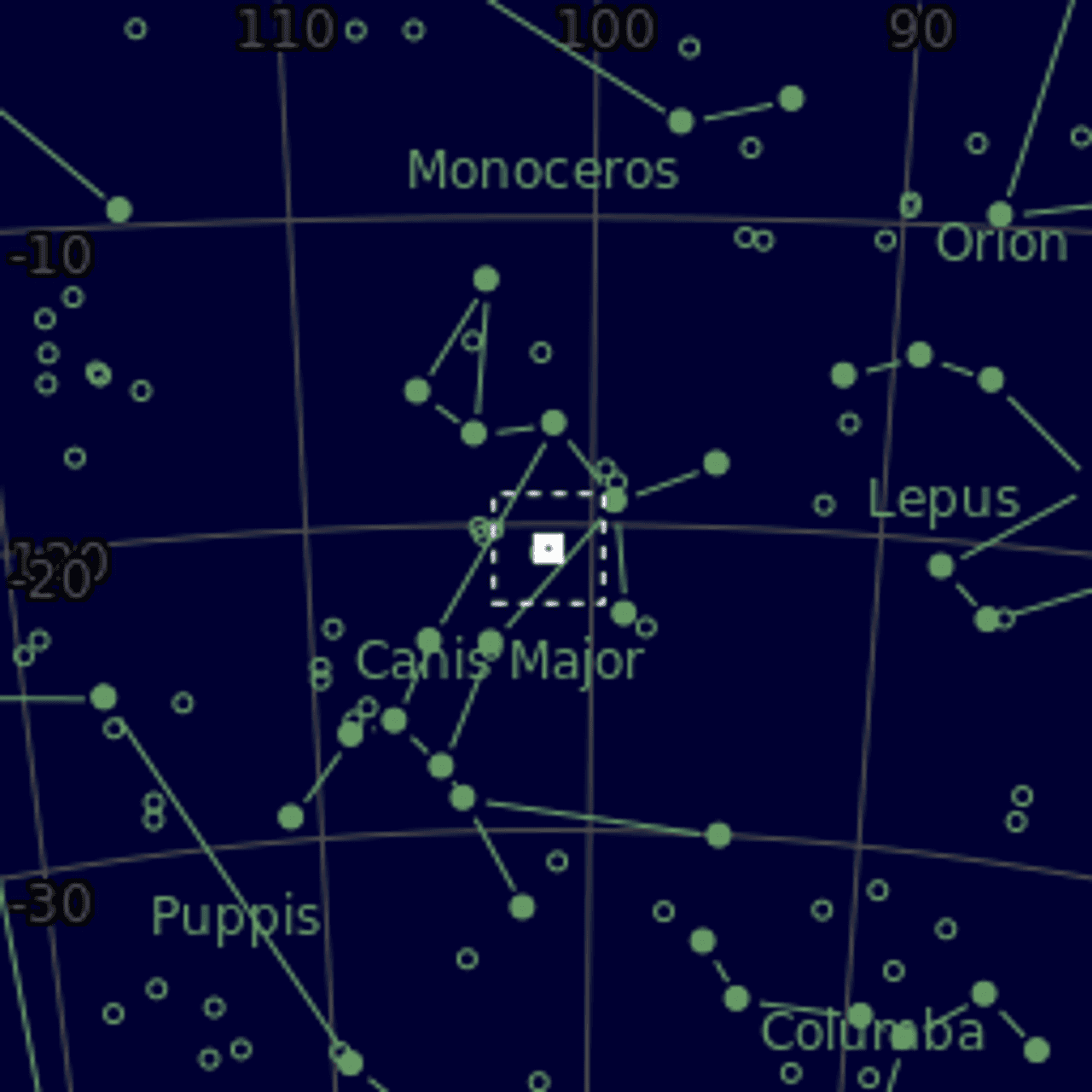Star map of M41