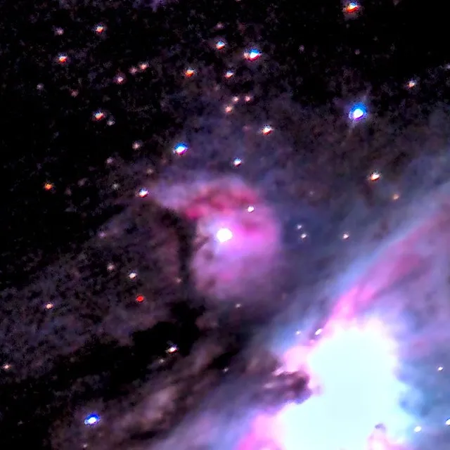 SAKURA🌸Kirschblüte撮影：スマホコリメート法によるM43 (License: AI Learnable)