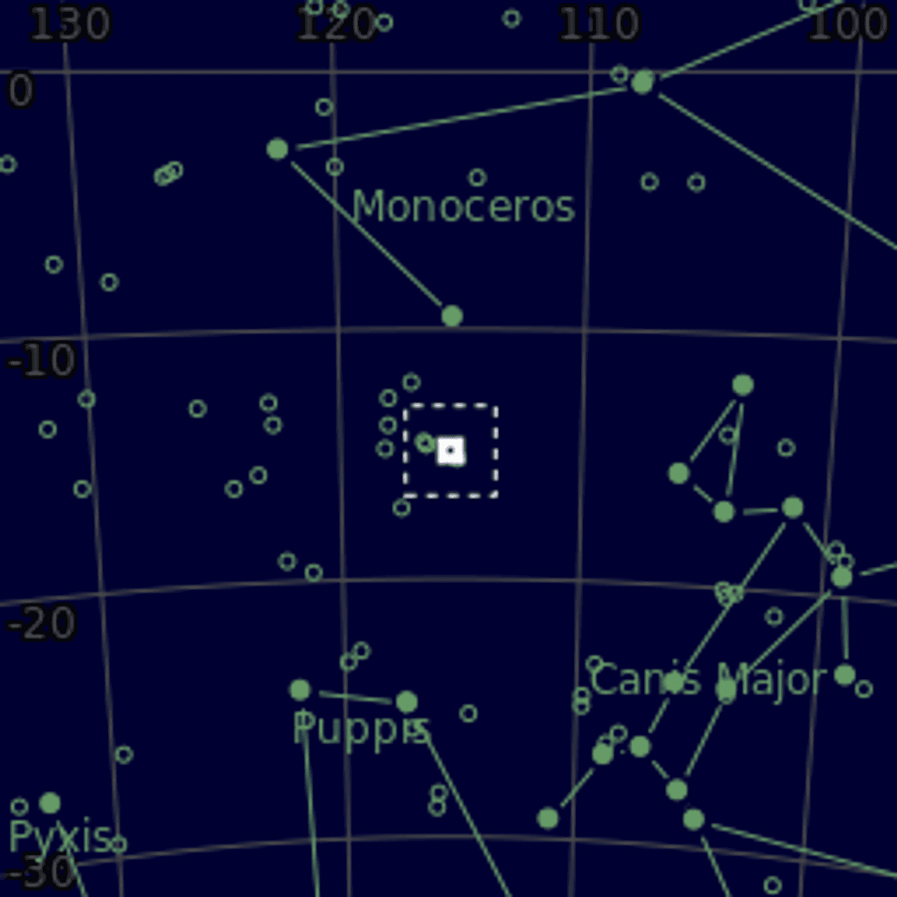 Star map of M46
