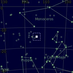 Star map of M47