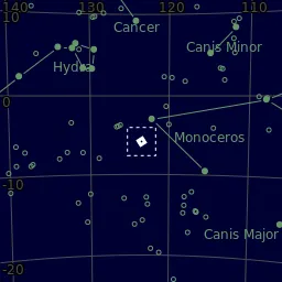 Star map of M48