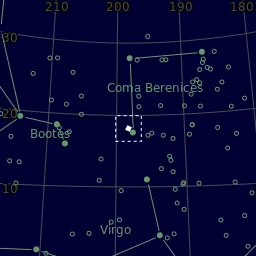 Star map of M53