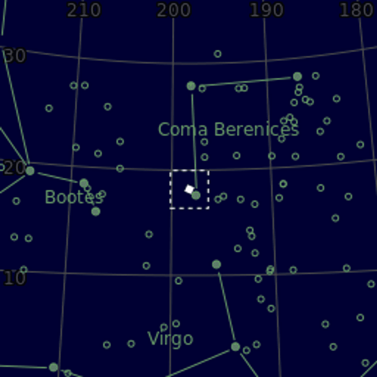 Star map of M53