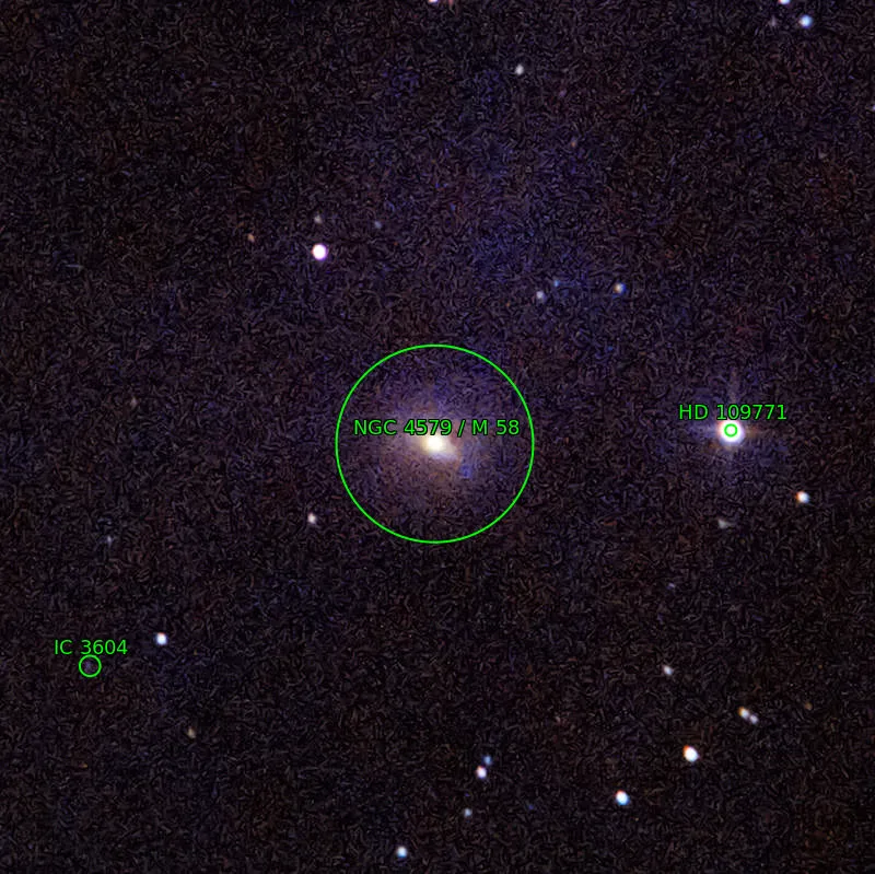 Annotation around M58