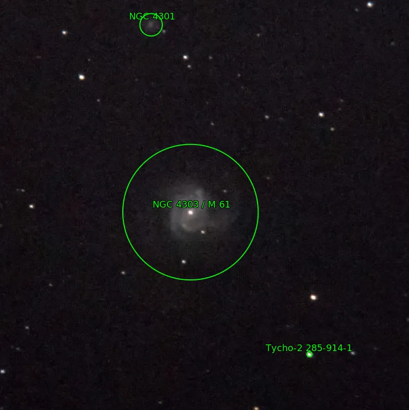 Annotation around M61