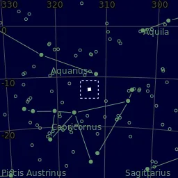 Star map of M72
