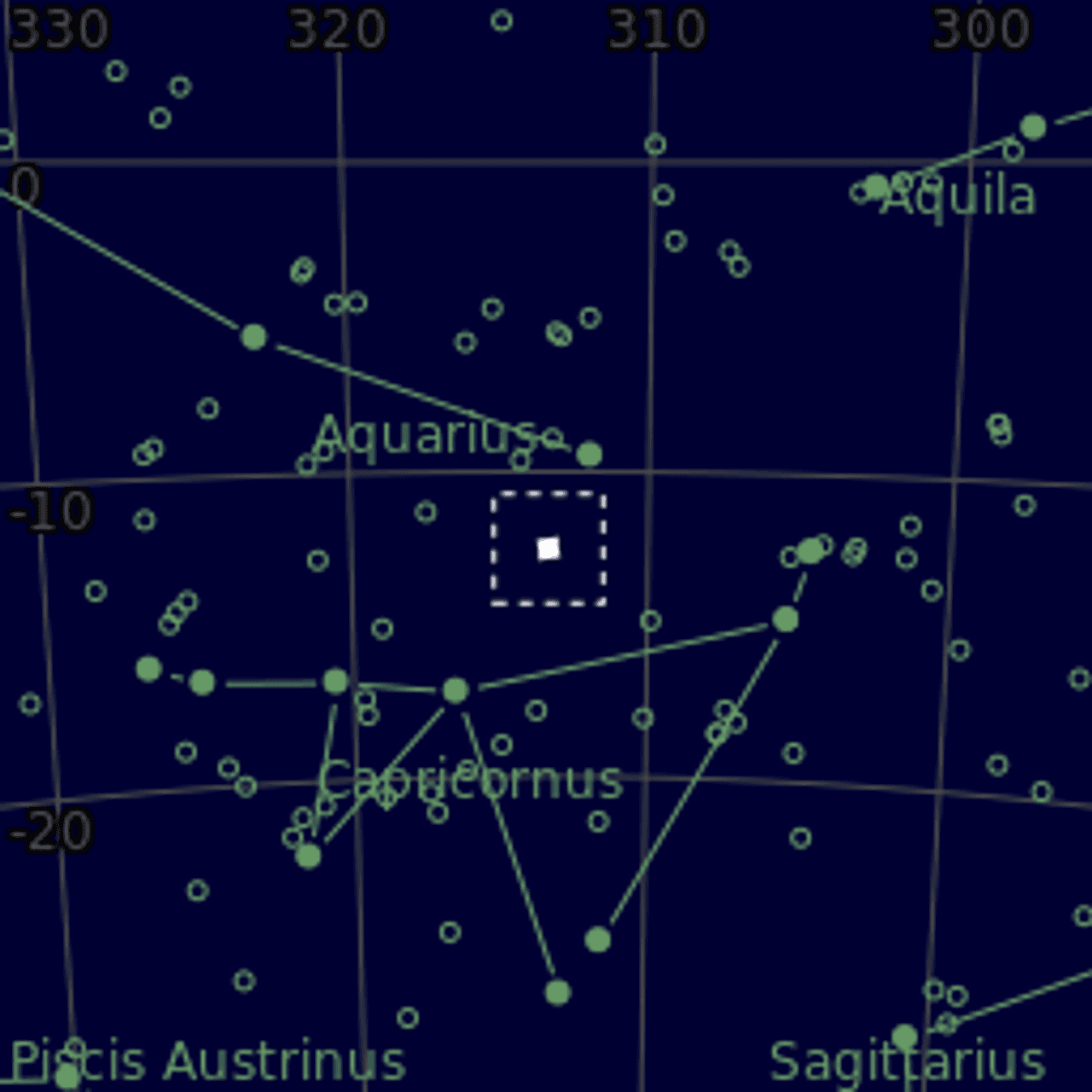 Star map of M72