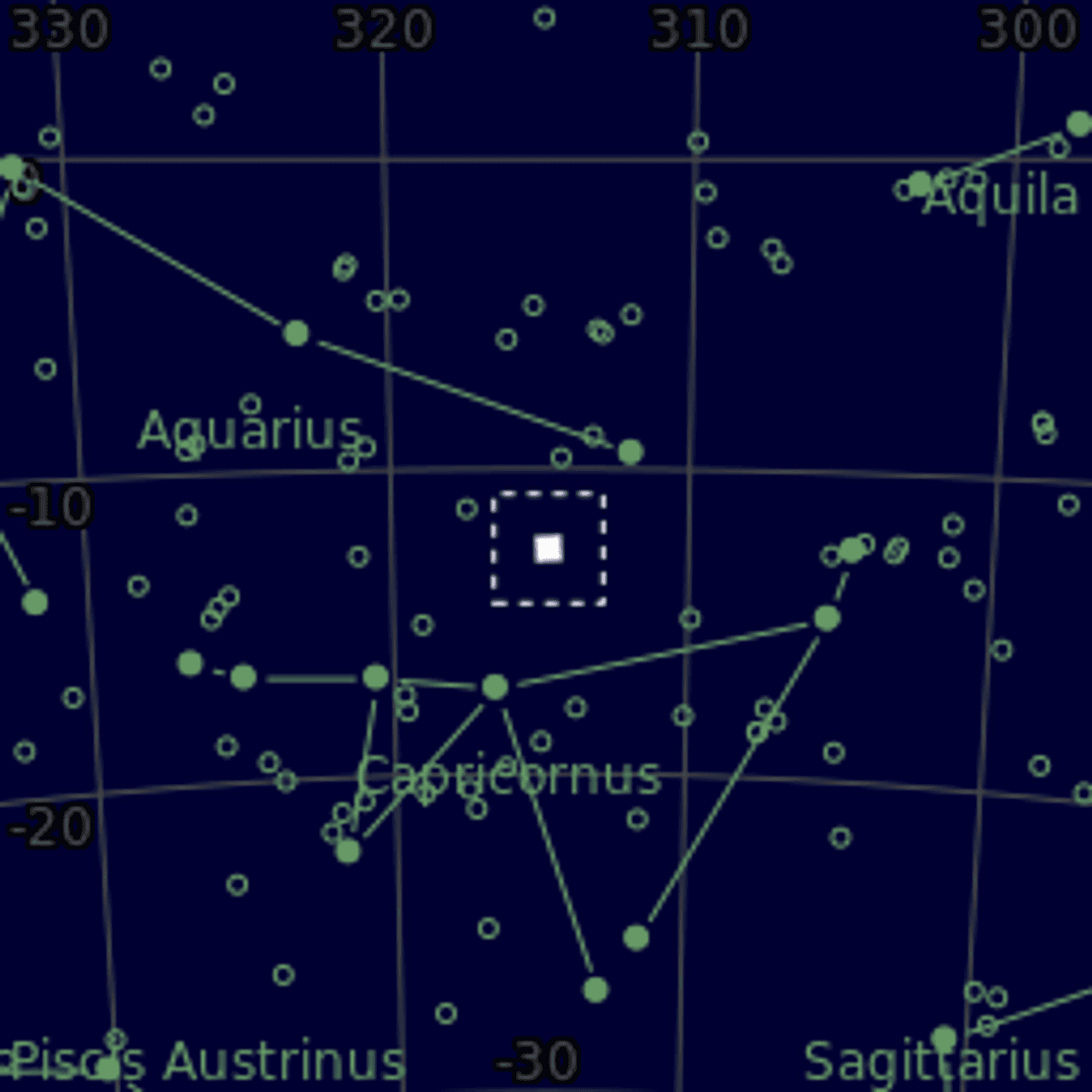 Star map of M73
