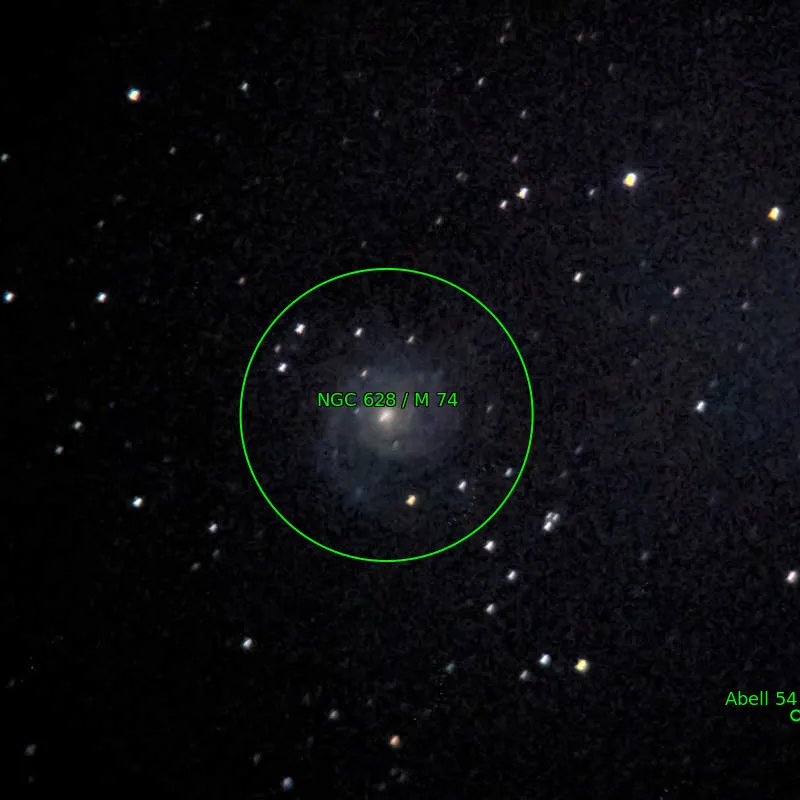 Annotation around M74