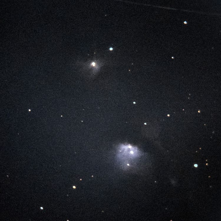 M78 captured through a telescope eyepiece using a smartphone camera - Afocal Astrophotography