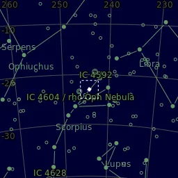 Star map of M80
