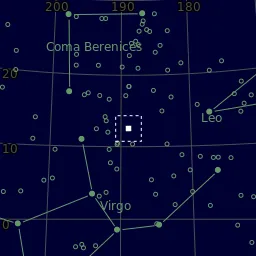 Star map of M89