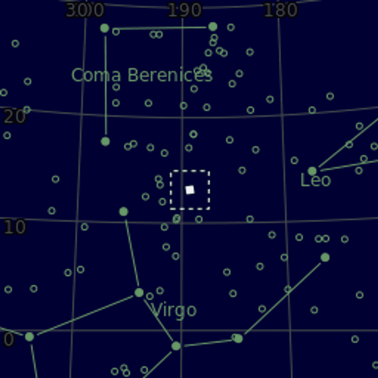 Star map of M90