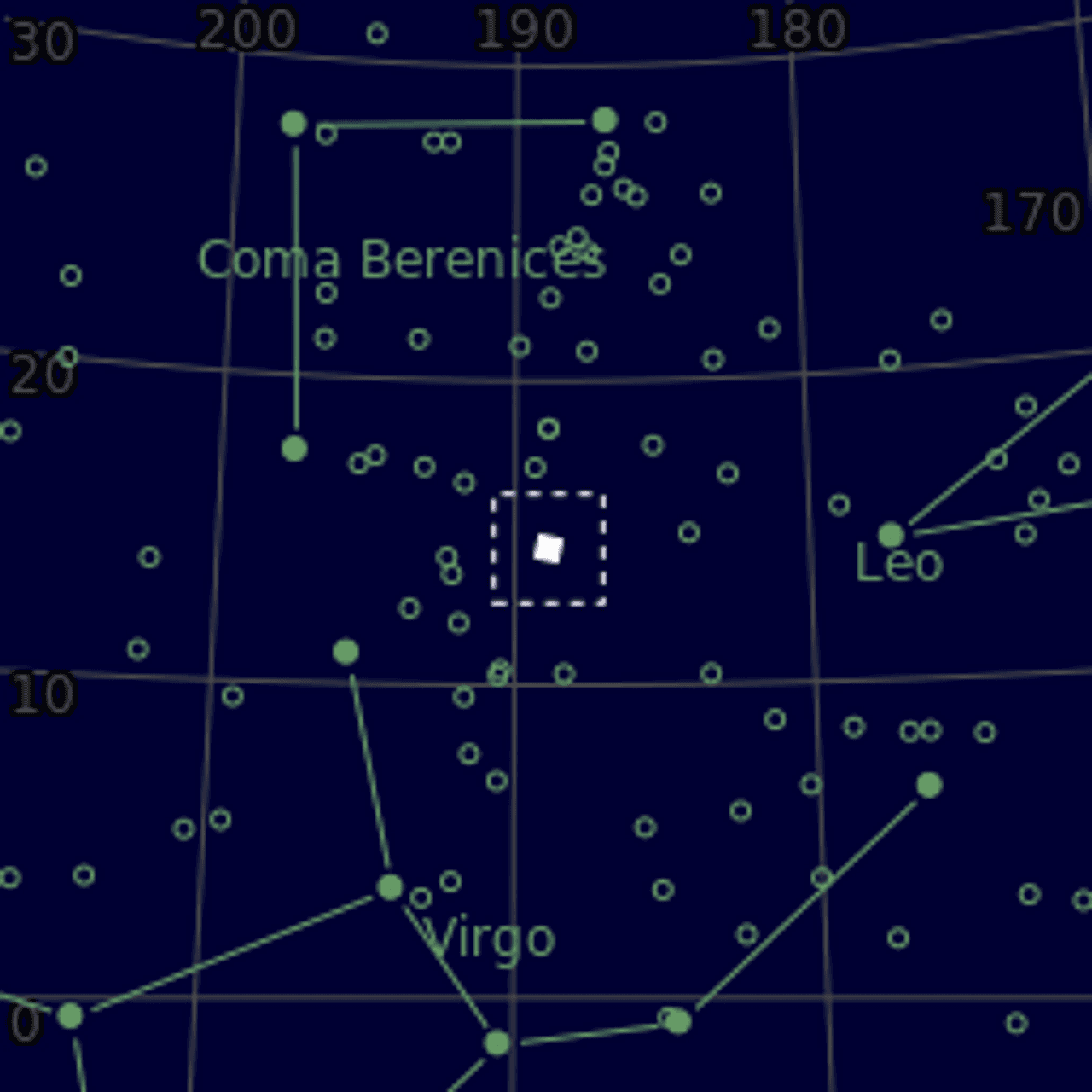 Star map of M91