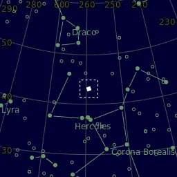 Star map of M92