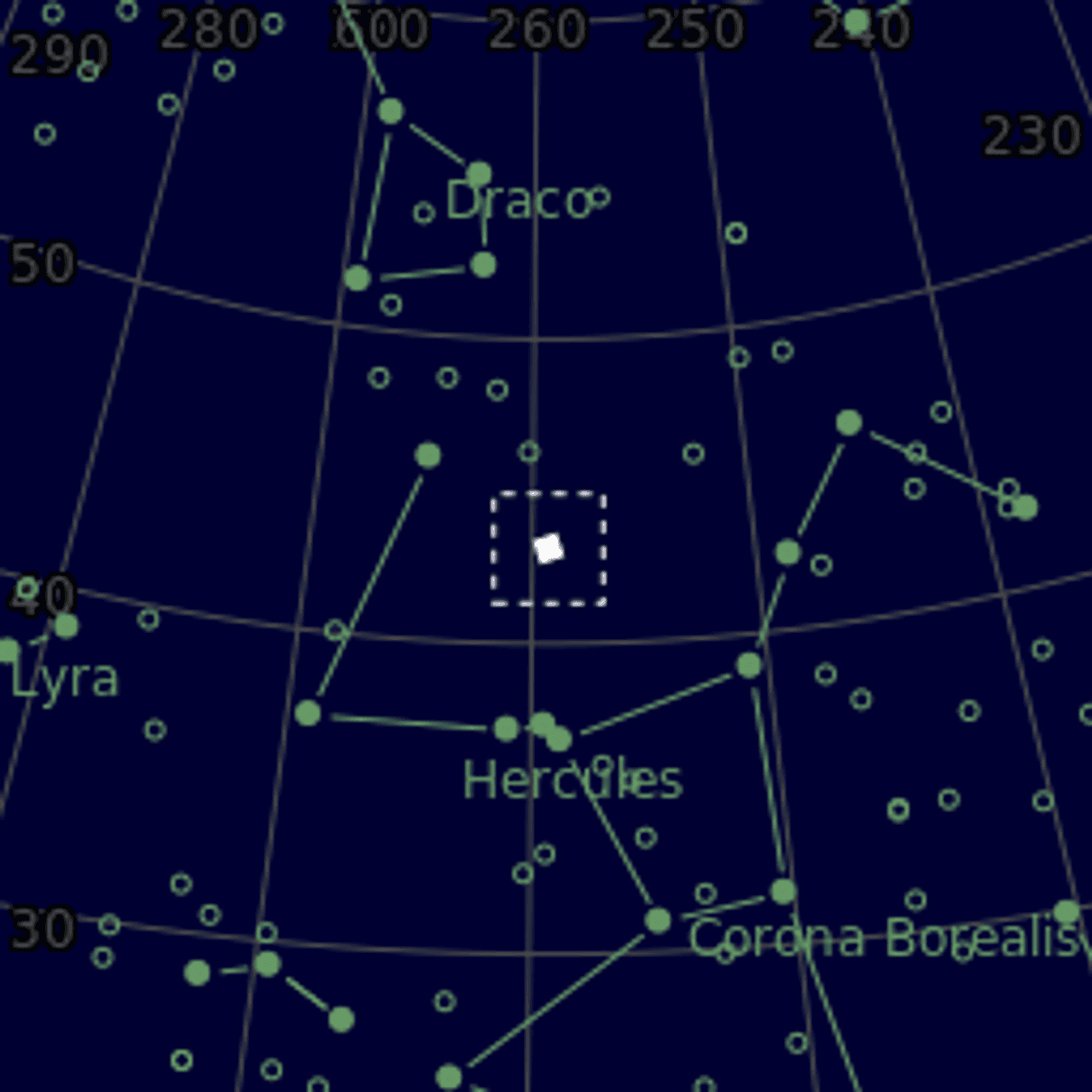 Star map of M92