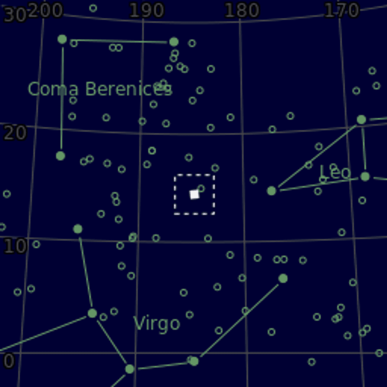 Star map of M99