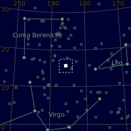Star map of M100