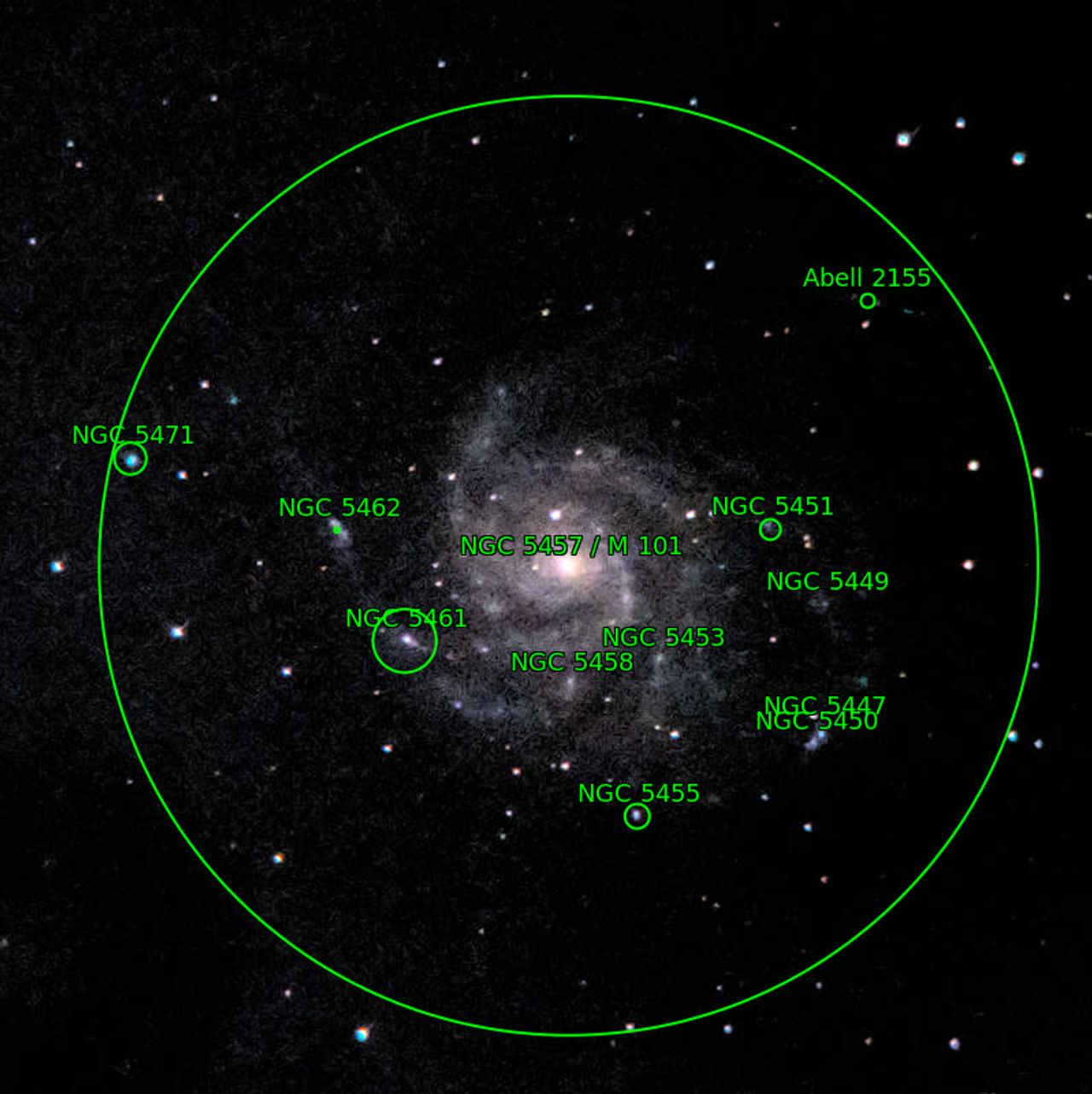 Annotation around M101