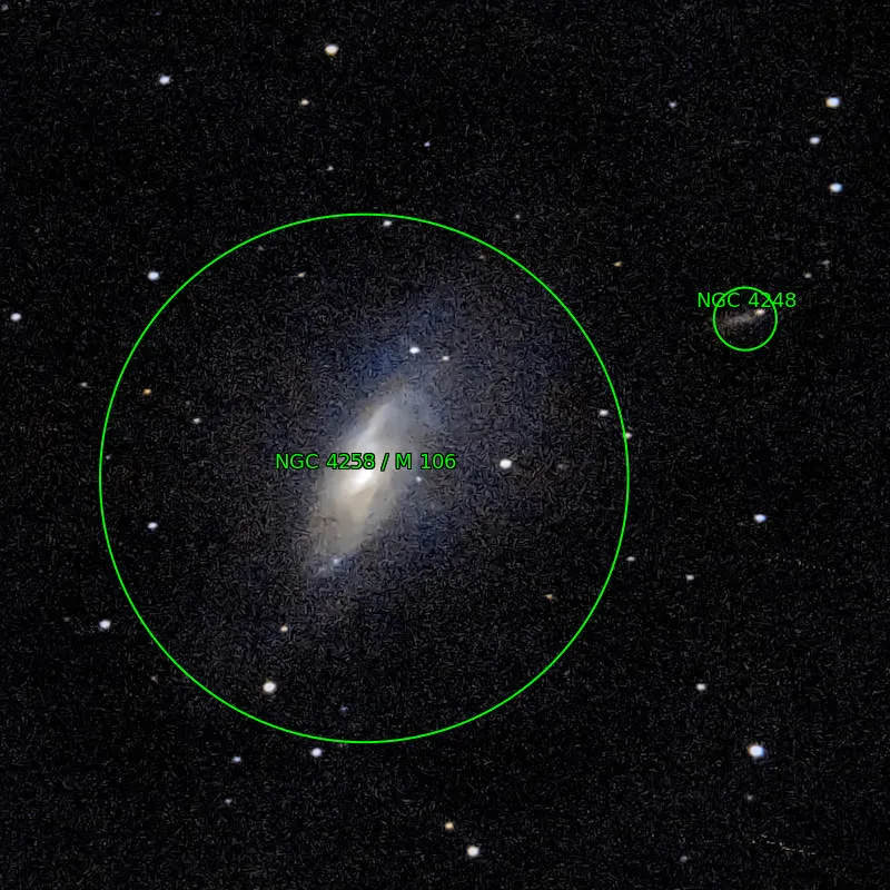 Annotation around M106