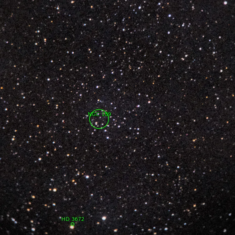 Annotation around NGC189