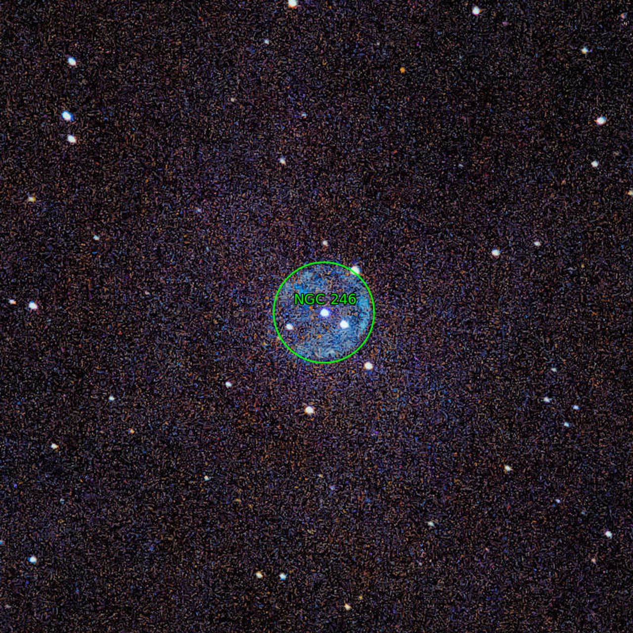 Annotation around NGC246
