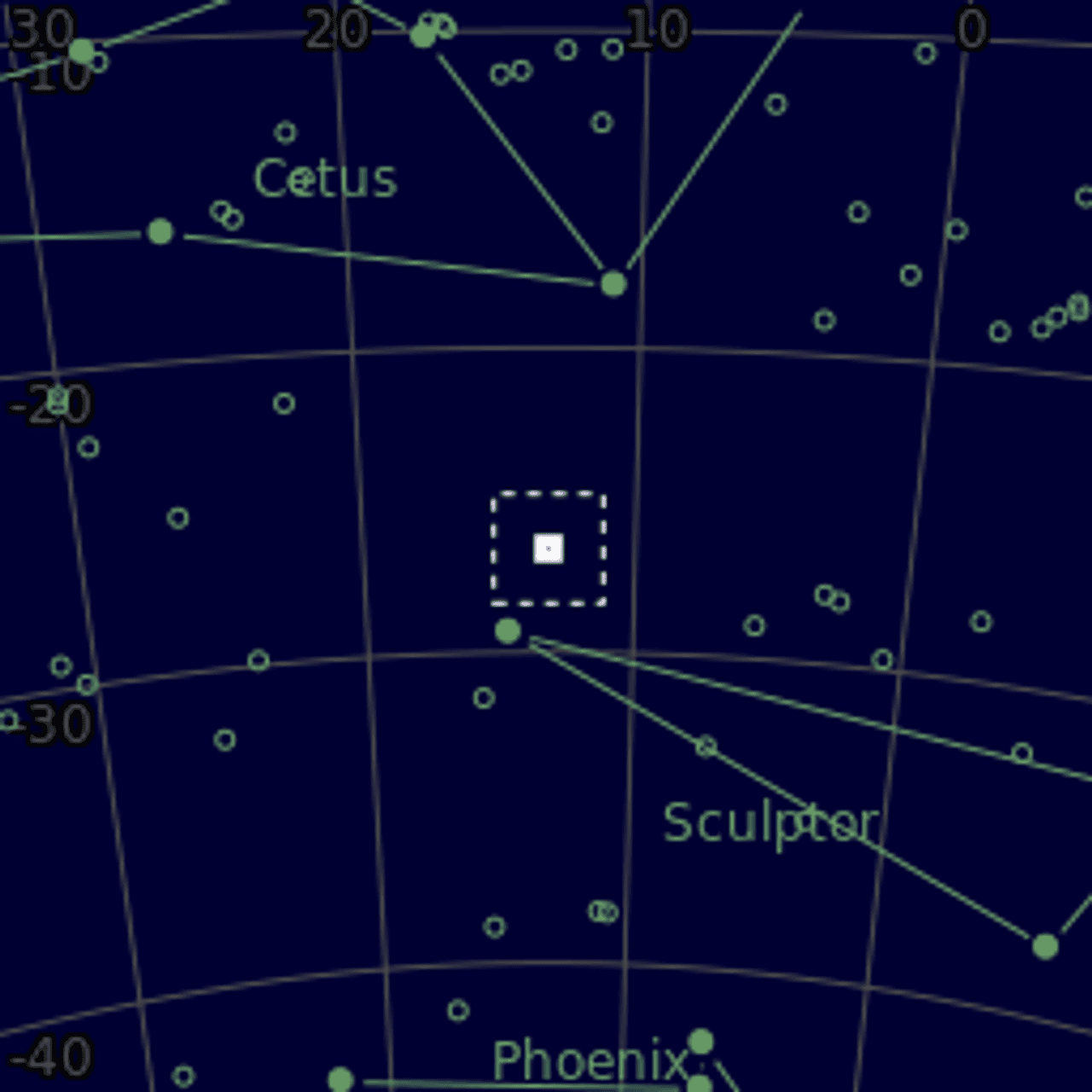 Star map of NGC288
