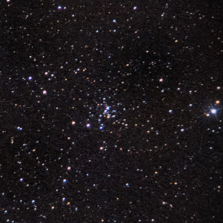 NGC436 captured through a telescope eyepiece using a smartphone camera - Afocal Astrophotography
