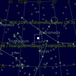 Star map of NGC507around