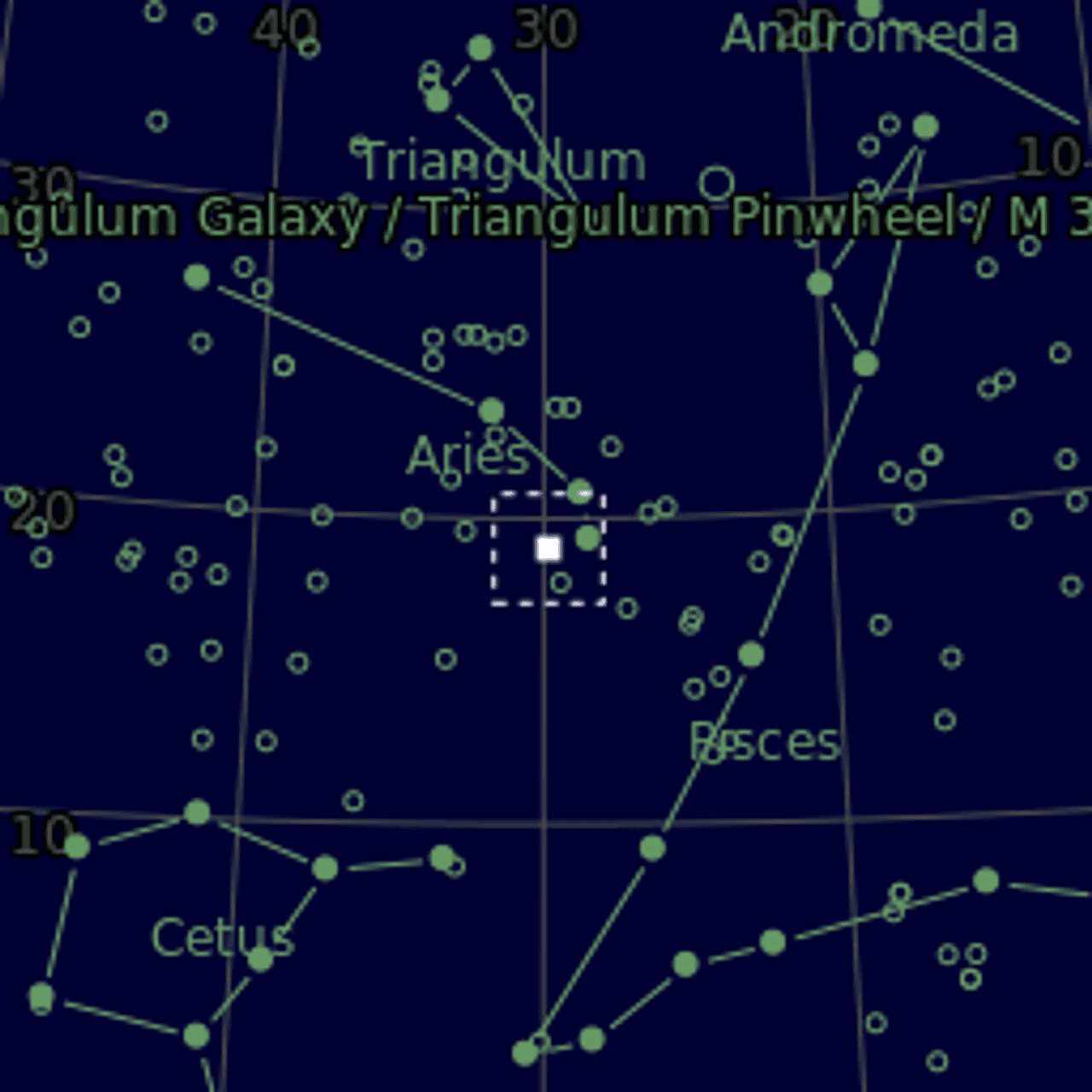 Star map of NGC772