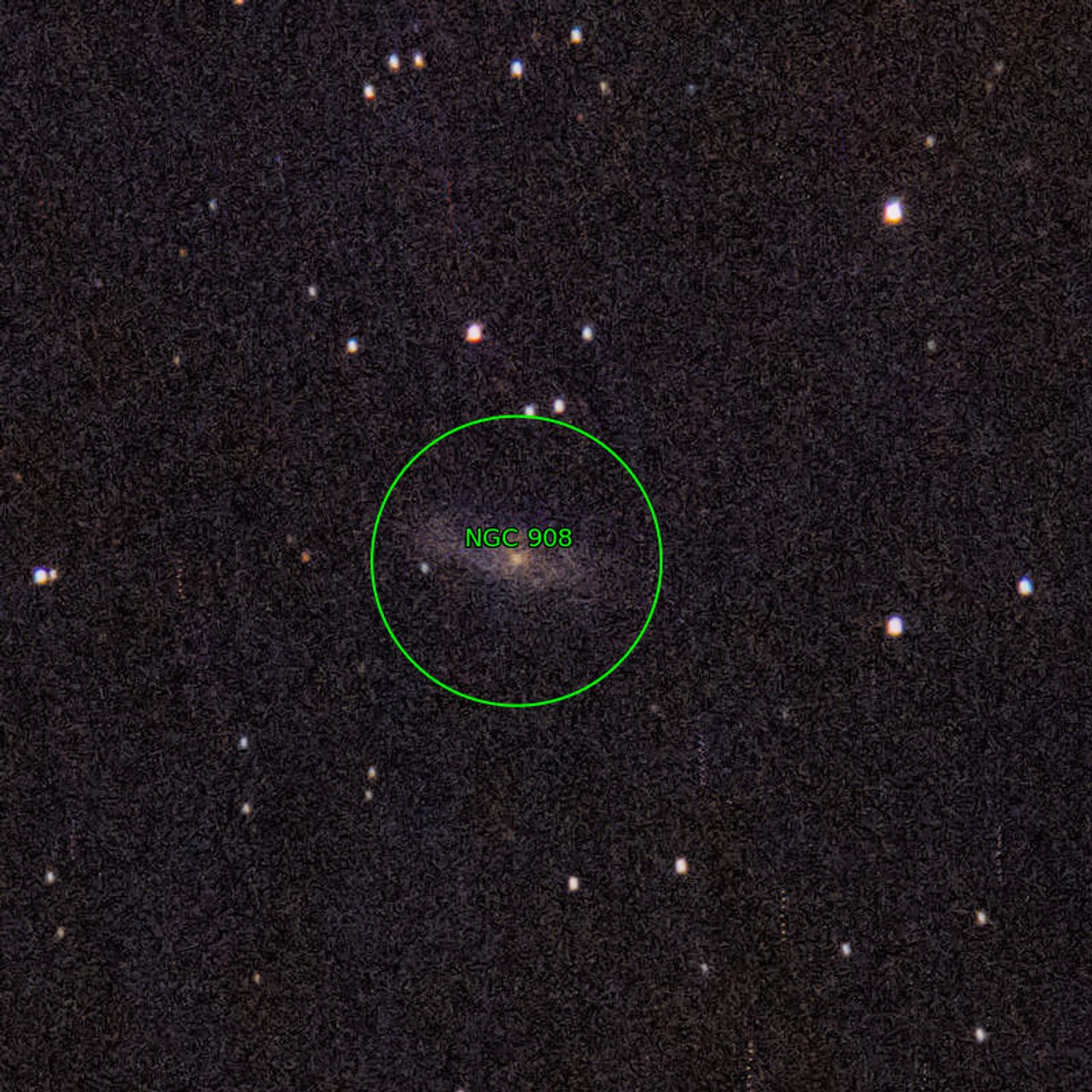 Annotation around NGC908