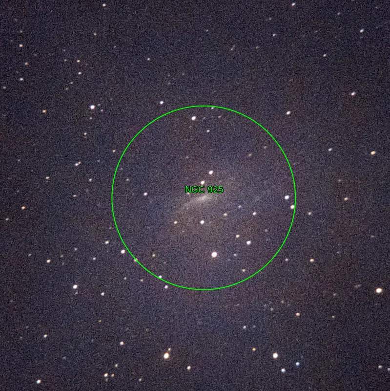 Annotation around NGC925