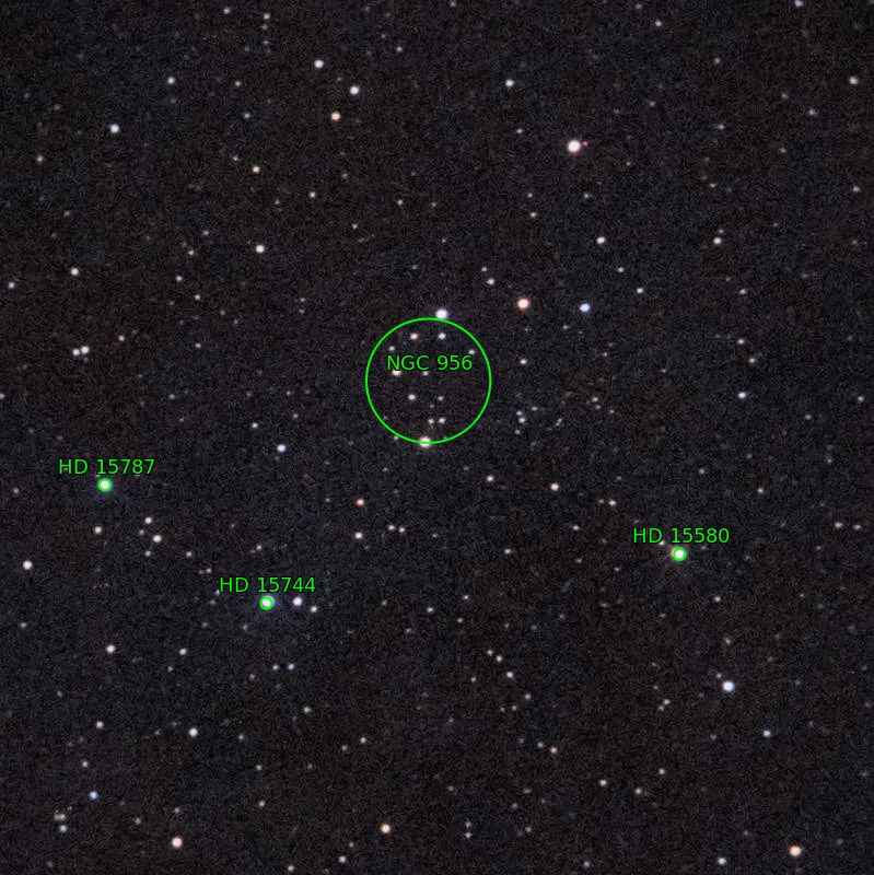 Annotation around NGC956