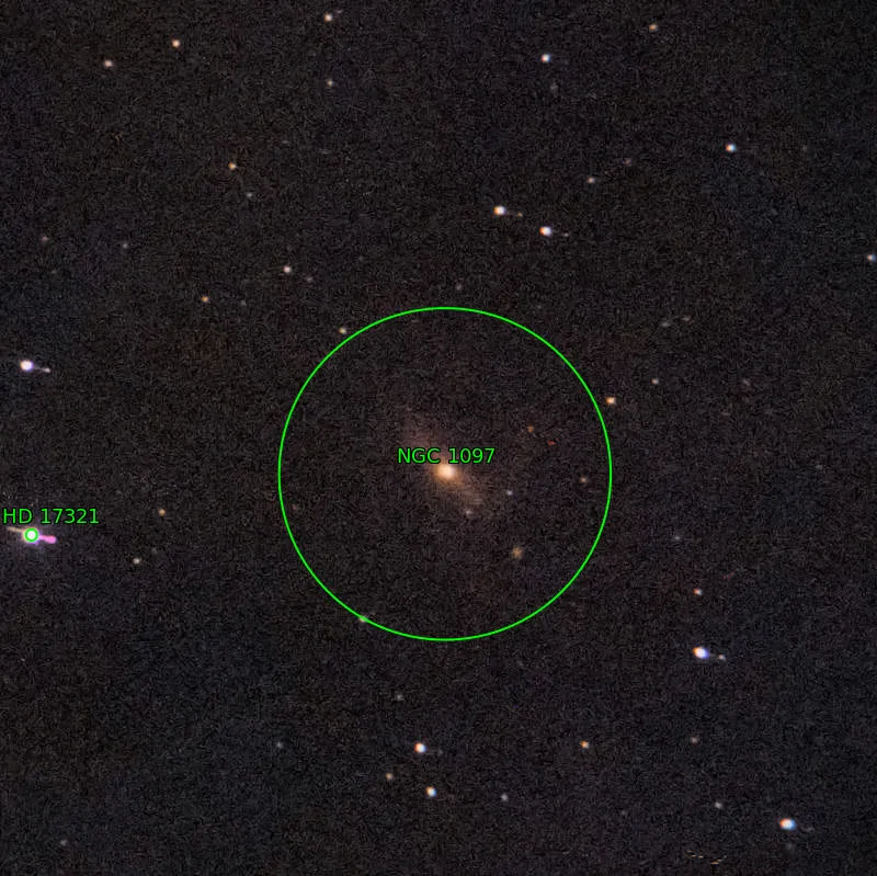 Annotation around NGC1097