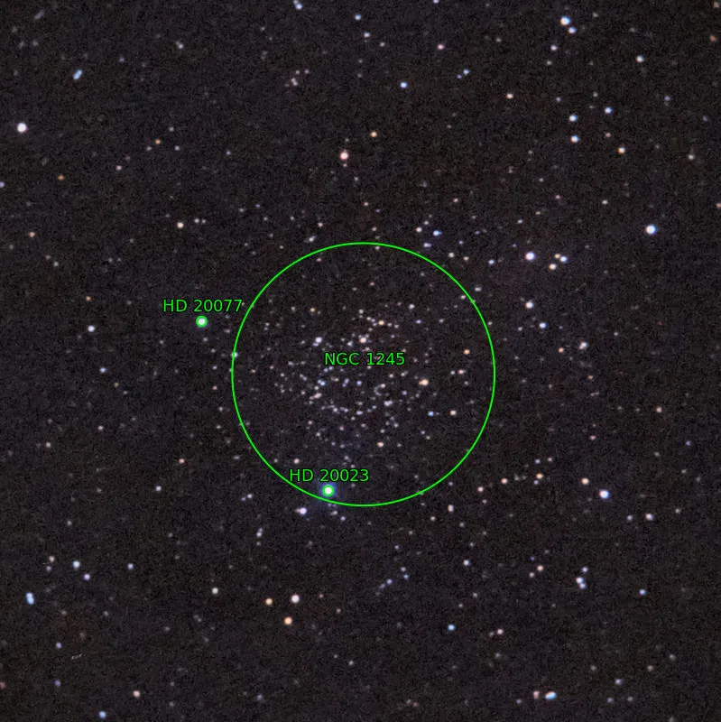 Annotation around NGC1245