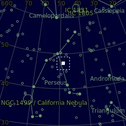 Star map of NGC1245