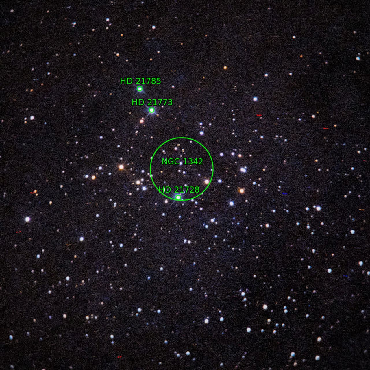 Annotation around NGC1342