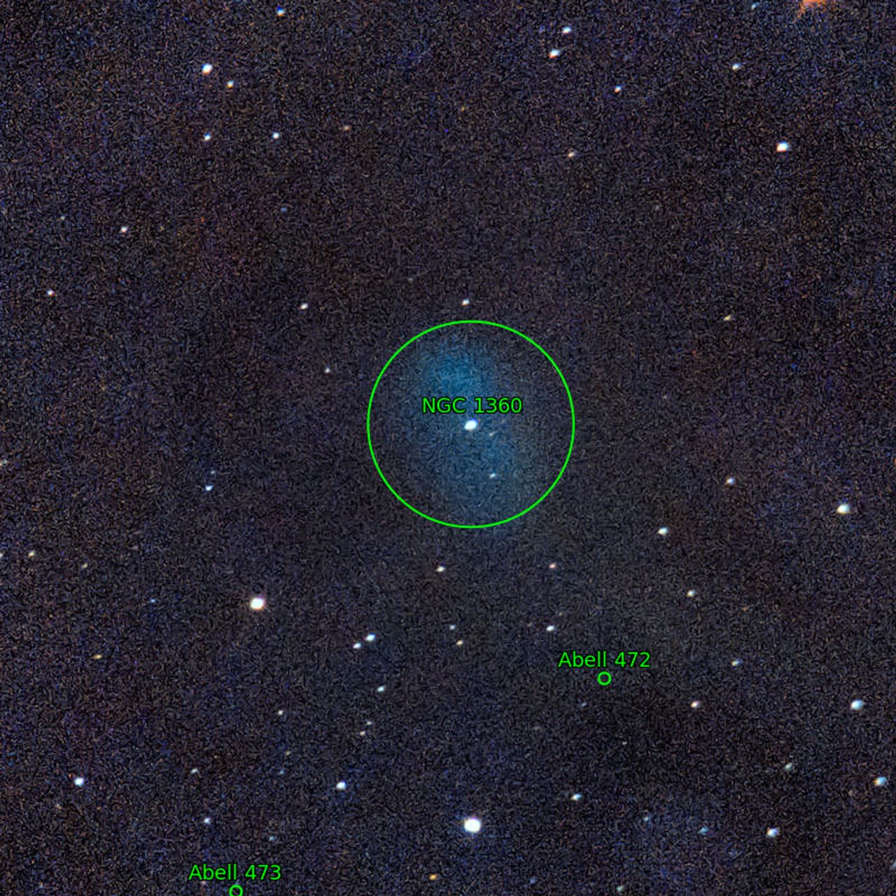 Annotation around NGC1360