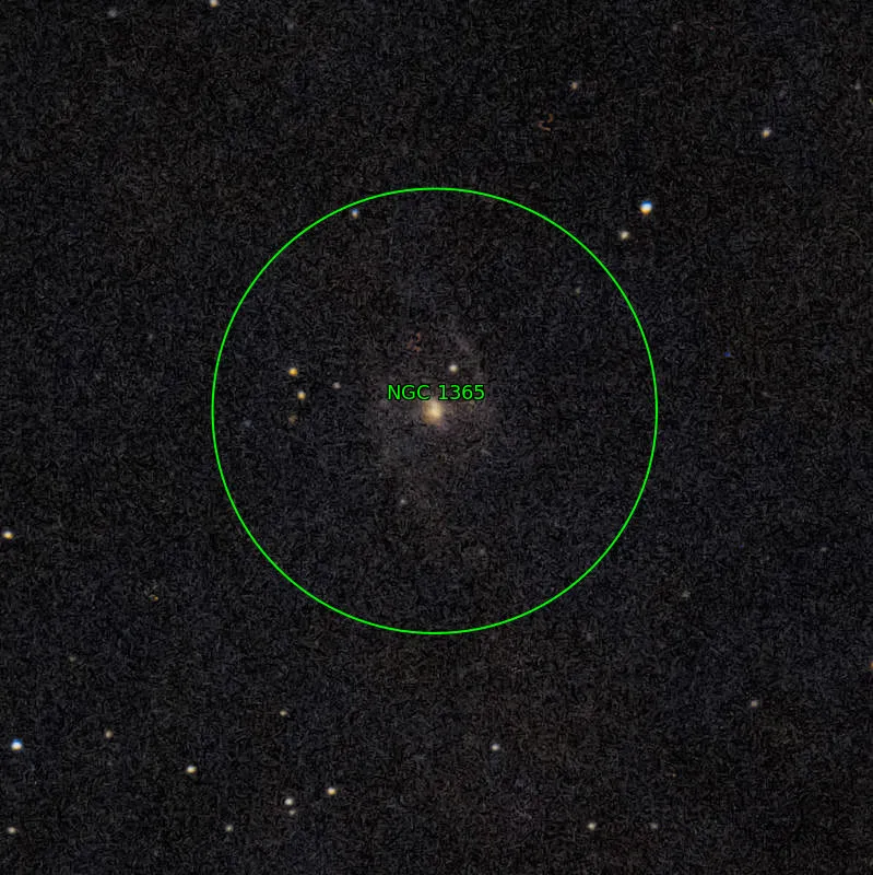 Annotation around NGC1365