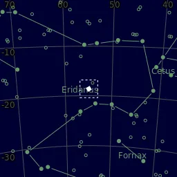 Star map of NGC1407around