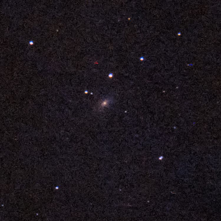 NGC1425 captured through a telescope eyepiece using a smartphone camera - Afocal Astrophotography